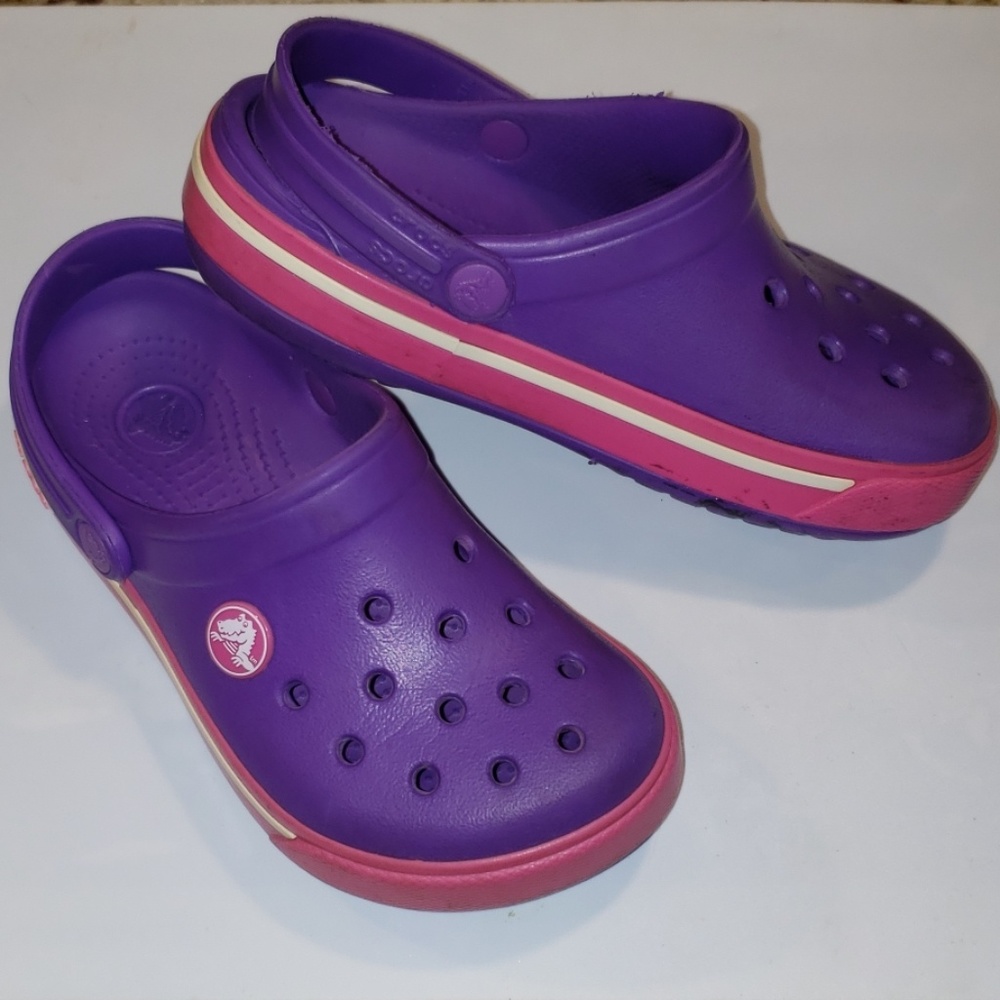 Toddler Crocs Crocband Purple Pink 10/11